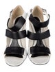 Alexander McQueen Leather Colorblock Pattern Sandals