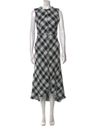 Alexander McQueen Tweed Long Dress