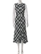 Alexander McQueen Tweed Long Dress