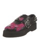 Alexander McQueen Leather Floral Print Oxfords