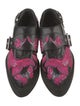 Alexander McQueen Leather Floral Print Oxfords