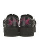 Alexander McQueen Leather Floral Print Oxfords