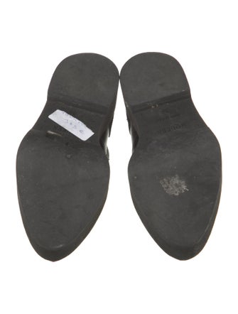 Alexander McQueen Leather Floral Print Oxfords