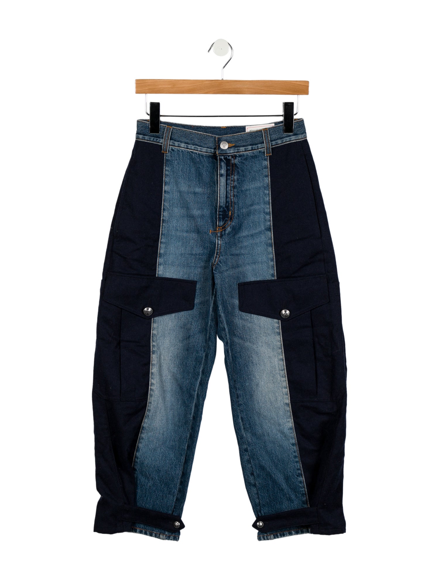 Alexander McQueen High-Rise Straight Leg Jeans