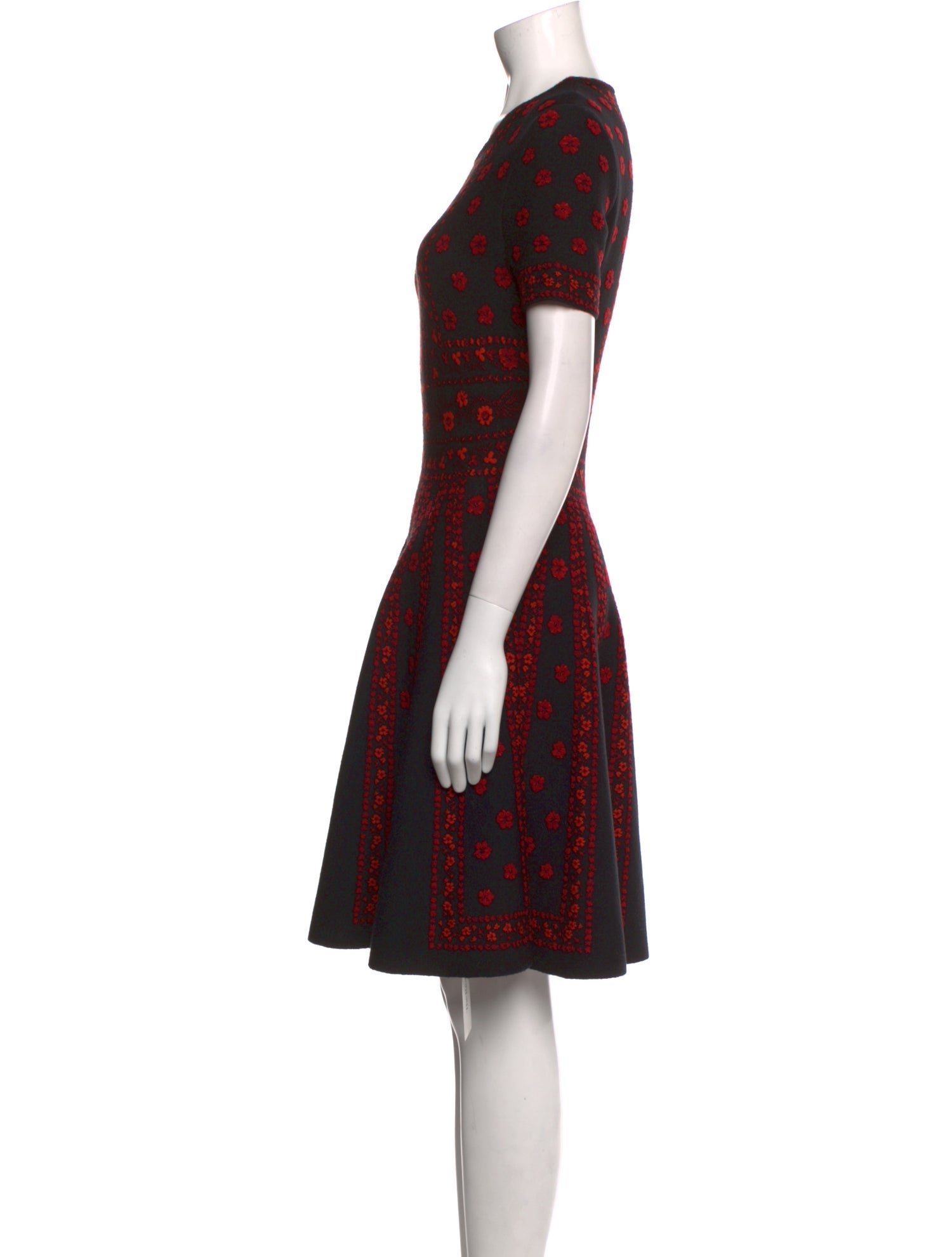 Alexander McQueen Wool Knee-Length Dress