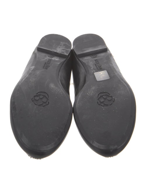 Alexander McQueen Leather Sequin Embellishments Ballet Flats