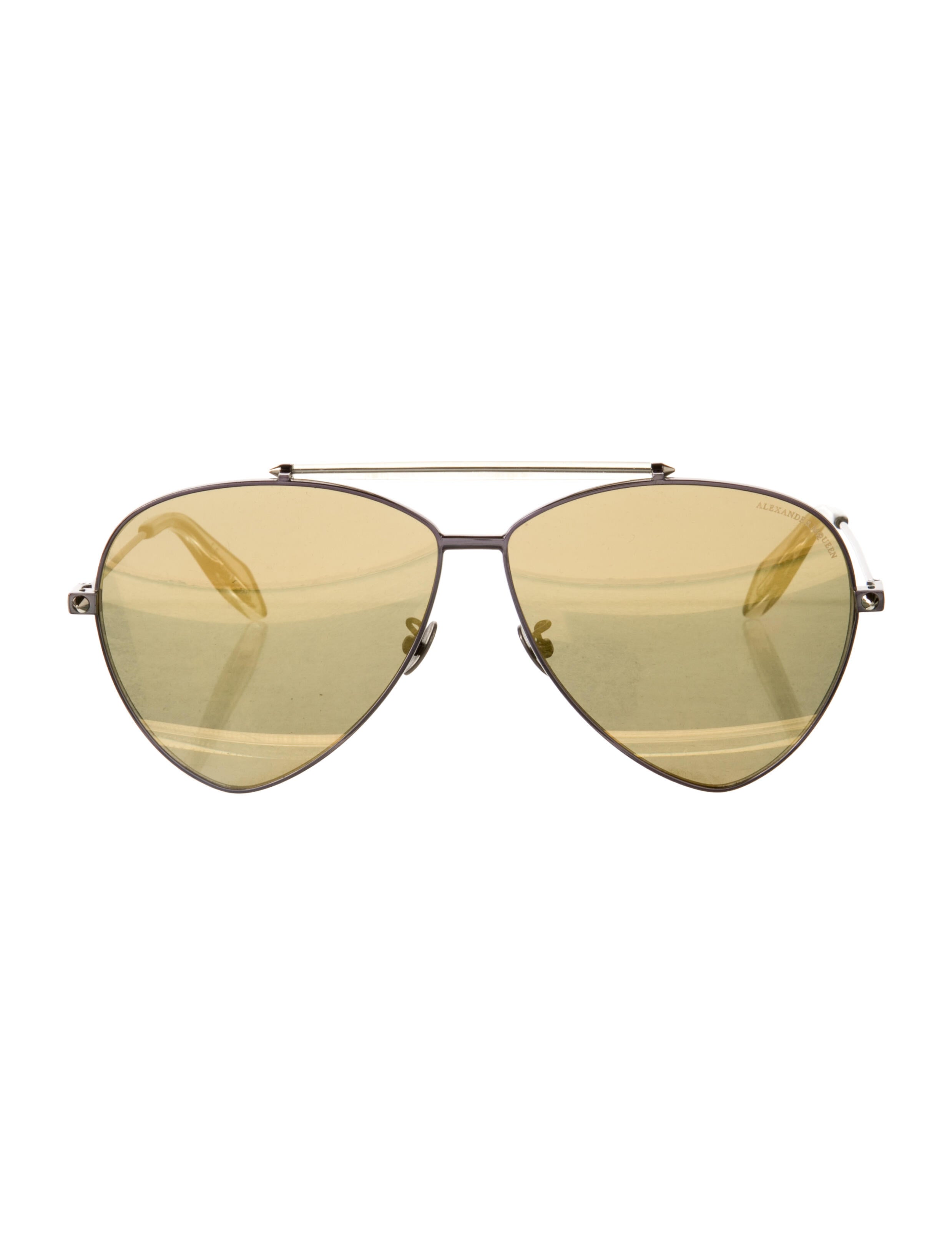 Alexander McQueen Aviator Mirrored Sunglasses