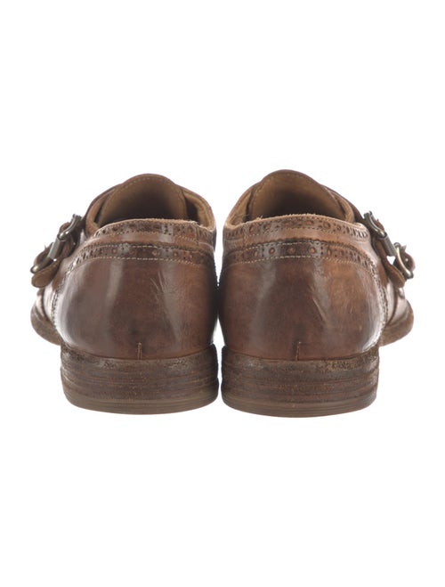 Alexander McQueen Leather Lasercut Accents Monk Straps