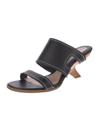 Alexander McQueen Leather Slides