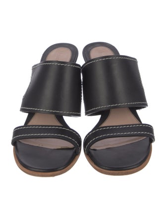 Alexander McQueen Leather Slides