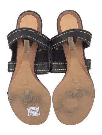 Alexander McQueen Leather Slides