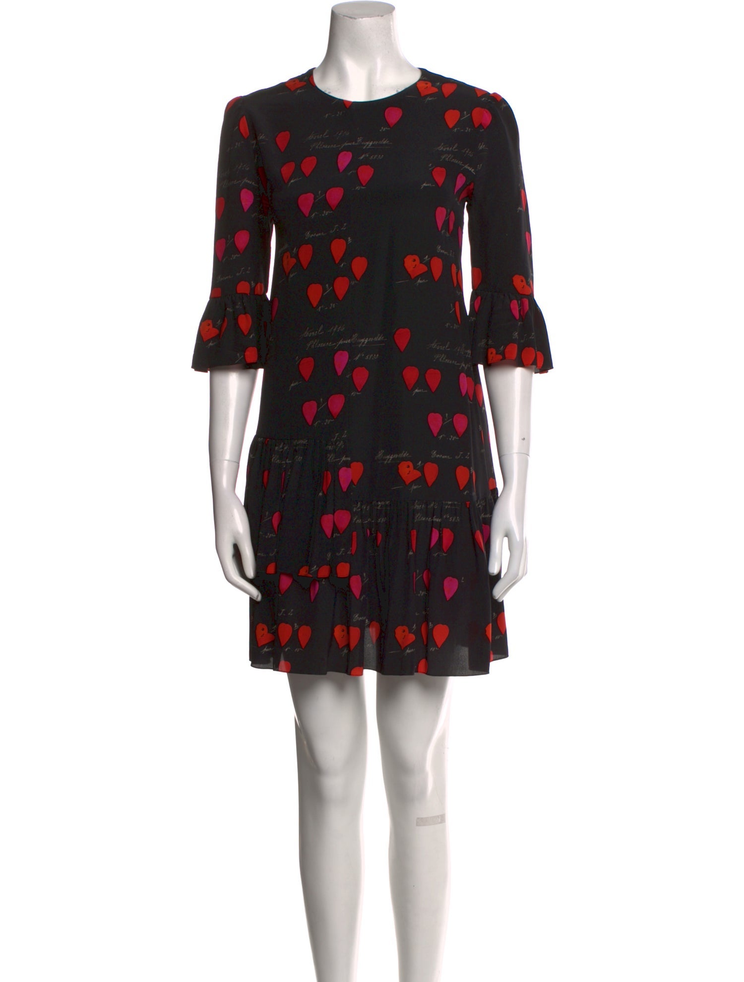 Sacai Plaid Print Midi Length Dress - Red Dresses, Clothing