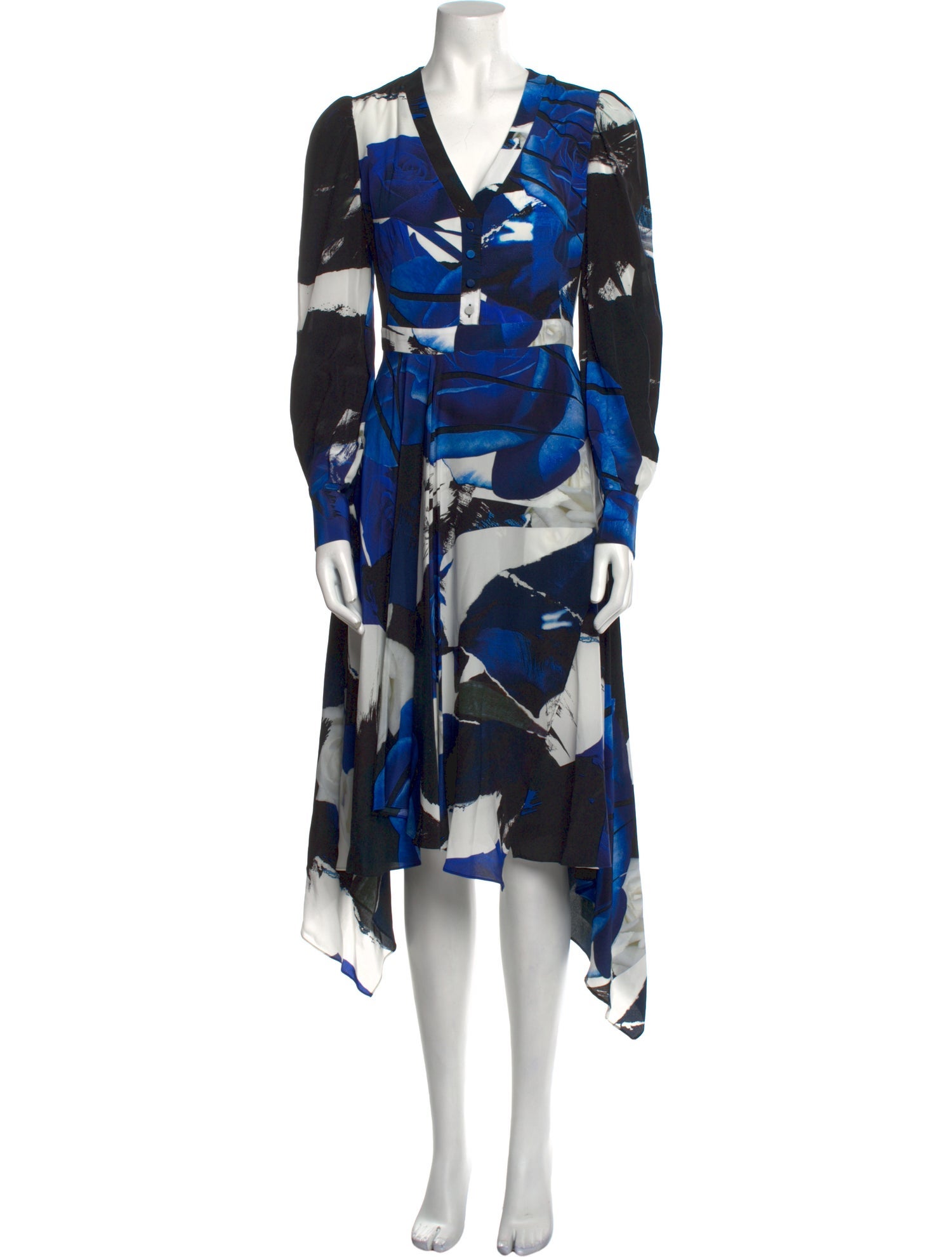 Alexander McQueen Silk Long Dress