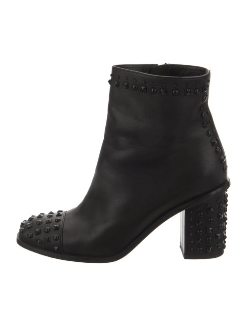 Alexander McQueen Leather Studded Accents Boots