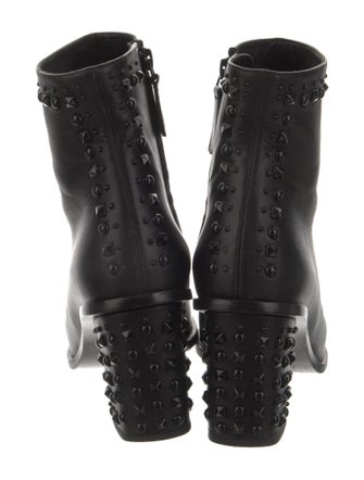 Alexander McQueen Leather Studded Accents Boots