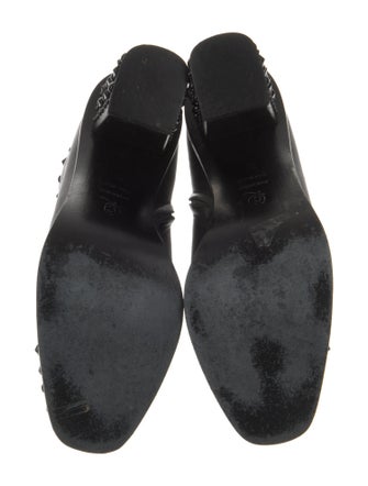 Alexander McQueen Leather Studded Accents Boots