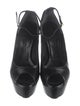 Alexander McQueen Leather Cutout Accent Pumps