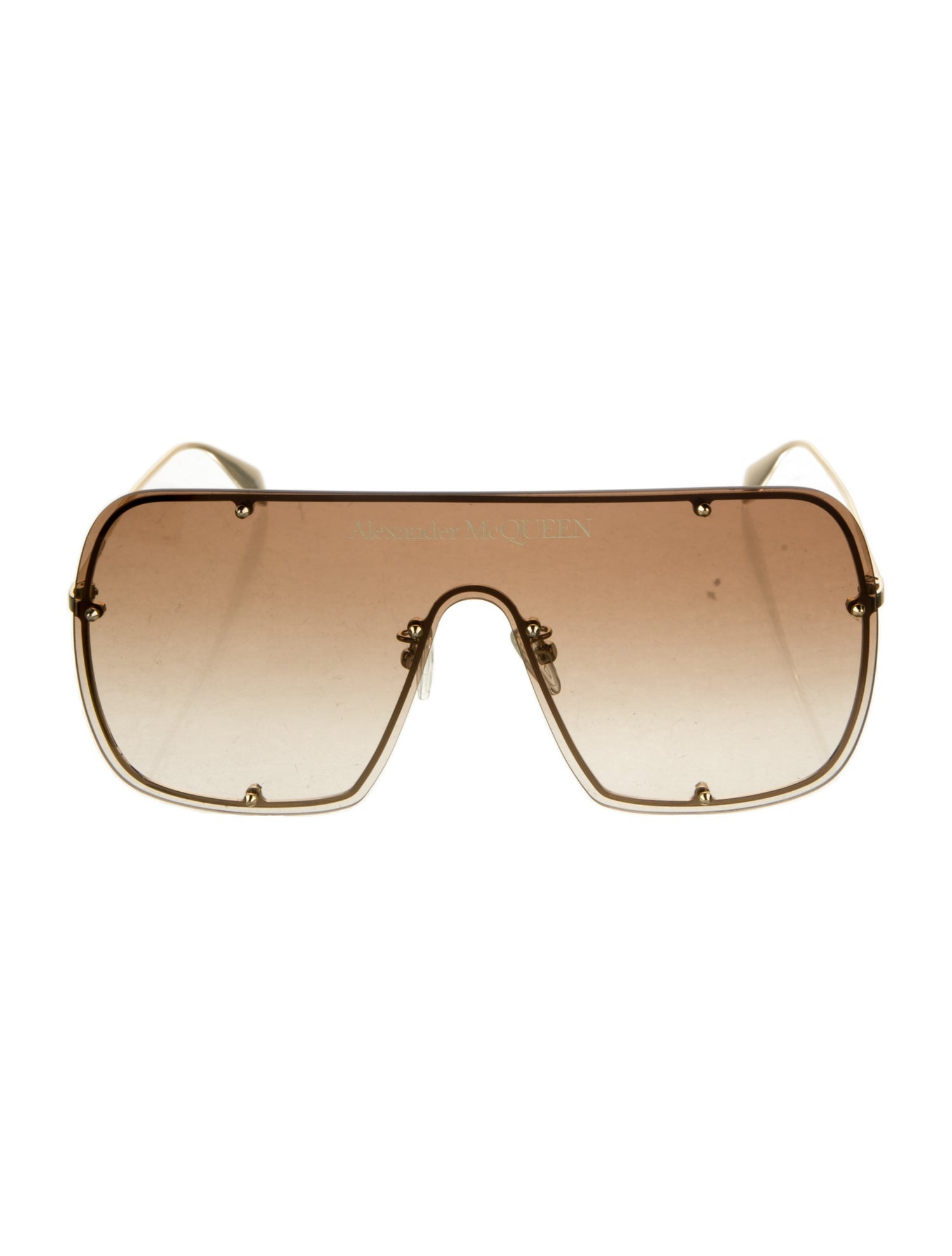 Alexander McQueen Shield Tinted Sunglasses