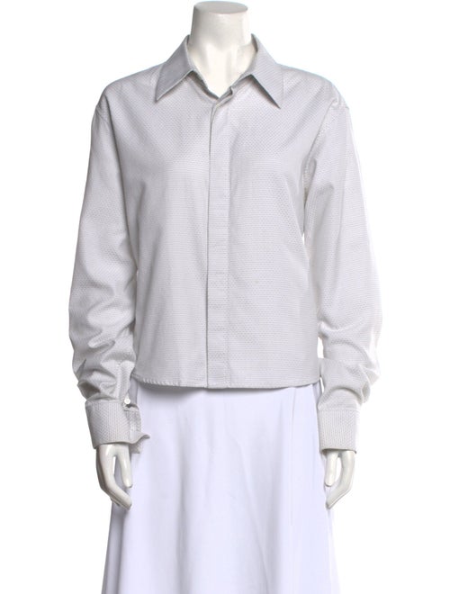 Alexander McQueen Long Sleeve Button-Up Top