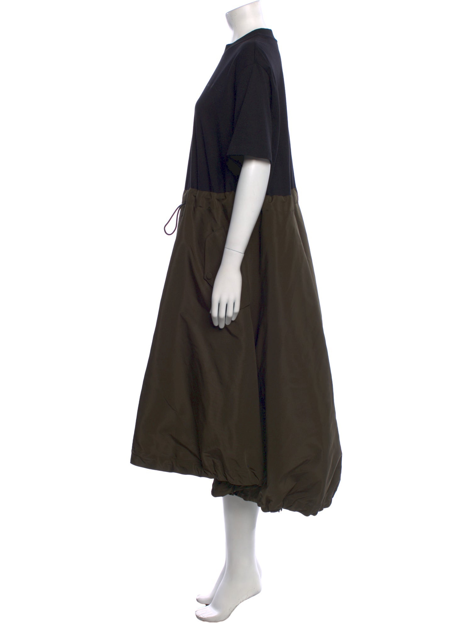 Alexander McQueen Crew Neck Midi Length Dress
