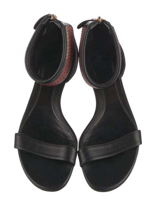 Alexander McQueen Leather Chain-Link Accents Sandals