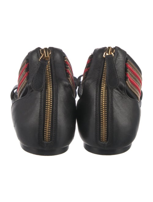 Alexander McQueen Leather Chain-Link Accents Sandals