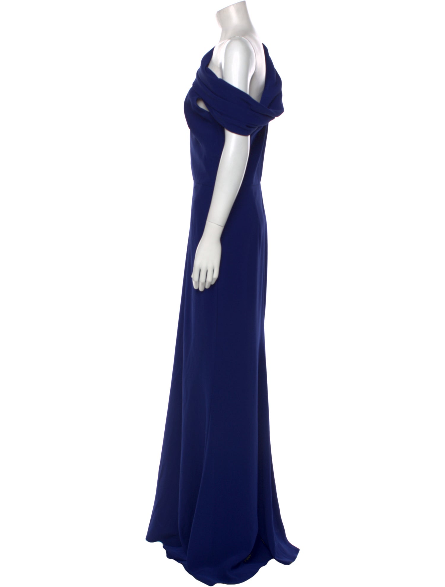 Alexander McQueen One-Shoulder Long Dress