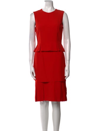 Alexander McQueen Crew Neck Knee-Length Dress