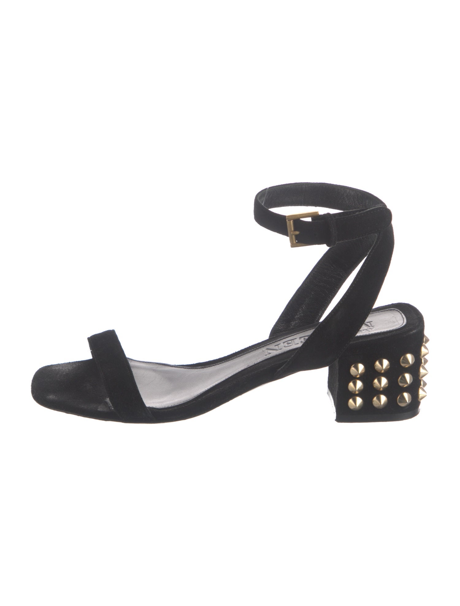 Alexander McQueen Suede Studded Accents Sandals