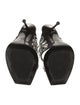 Alexander McQueen Satin Crystal Embellishments Slides