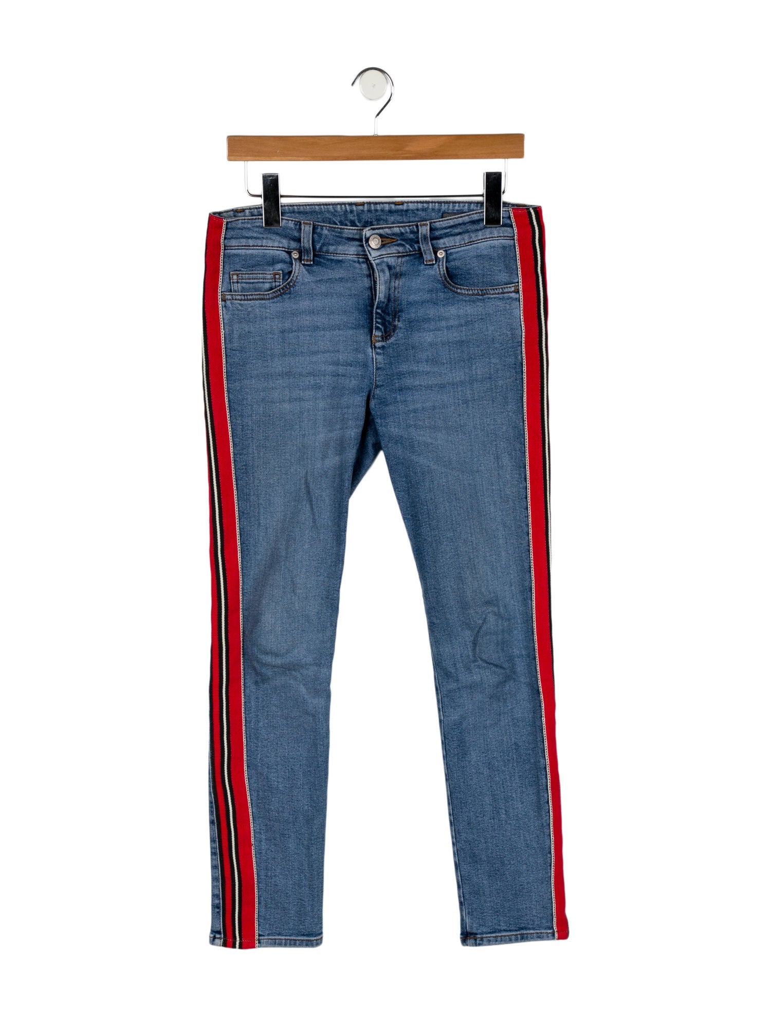 Alexander McQueen Mid-Rise Straight Leg Jeans