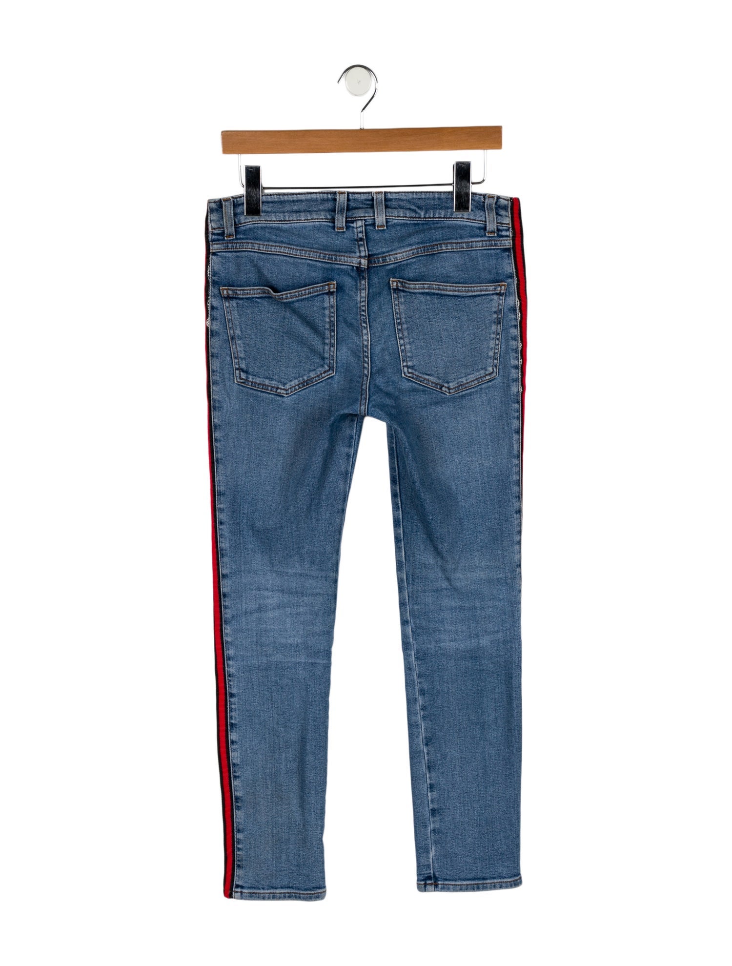 Alexander McQueen Mid-Rise Straight Leg Jeans