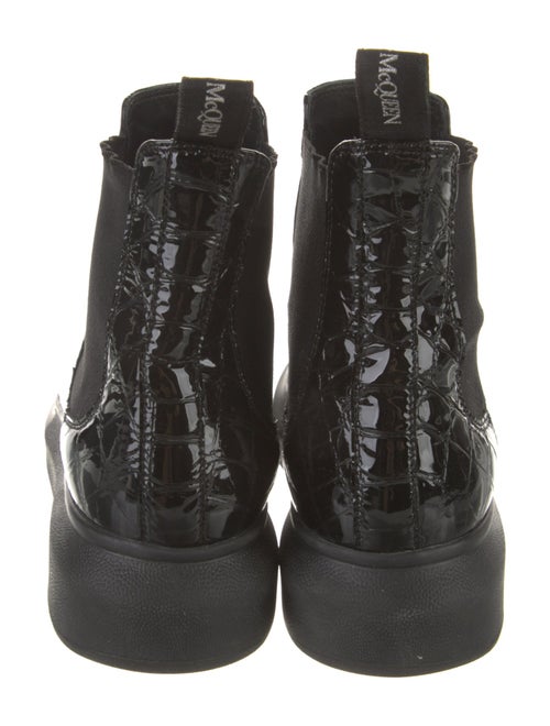 Alexander McQueen Patent Leather Chelsea Boots