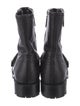 Alexander McQueen Spike Accents Leather Moto Boots