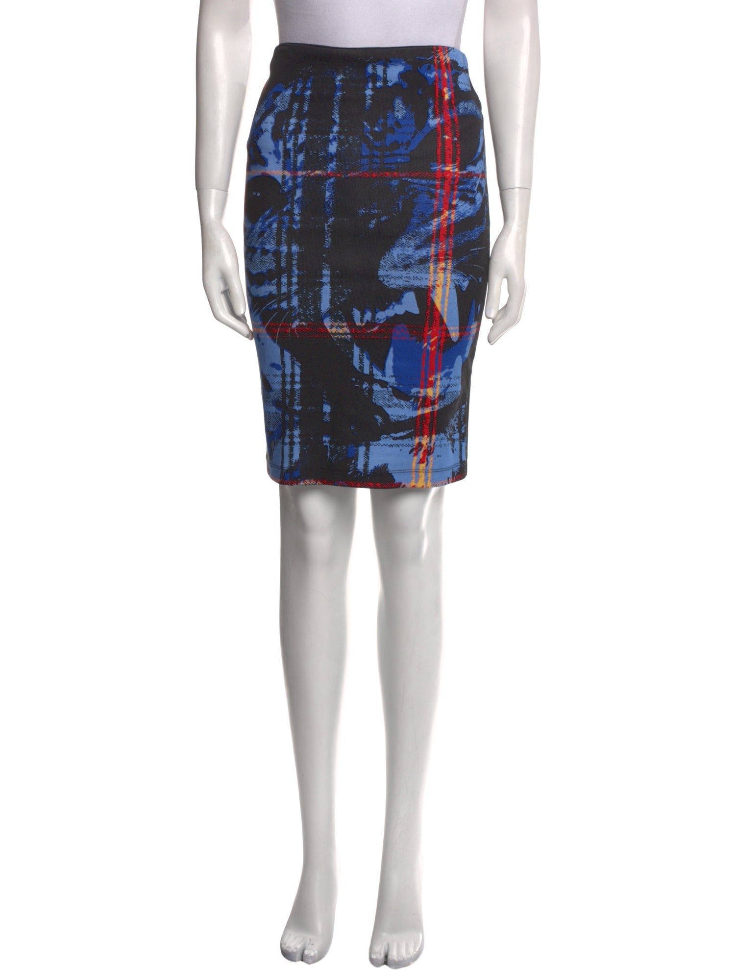 McQ Alexander McQueen Graphic Print Knee-Length Skirt