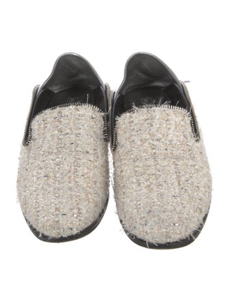 Alexander McQueen Tweed Loafers