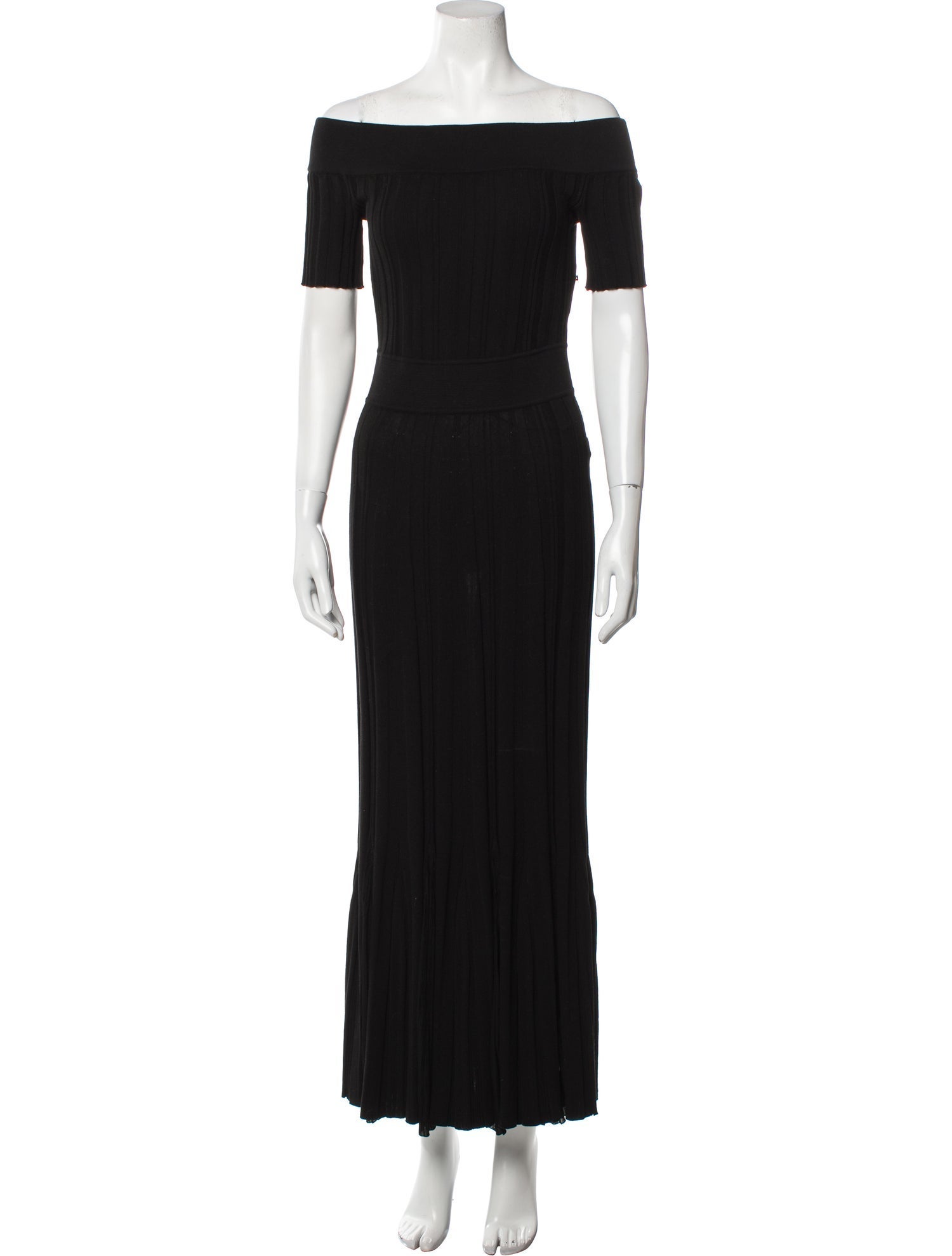 Alexander McQueen Off-The-Shoulder Long Dress
