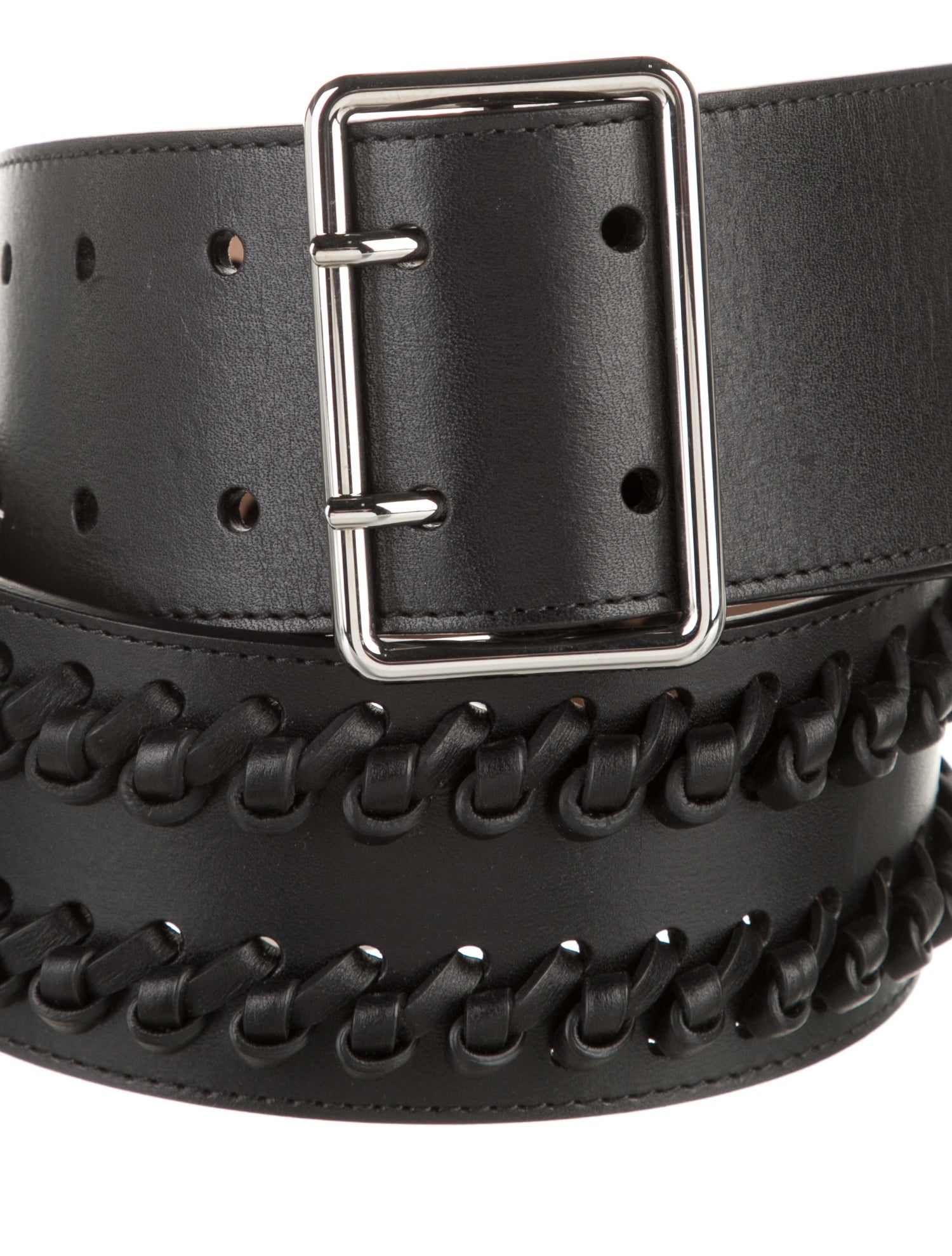 Alexander McQueen Wide Leather Belt