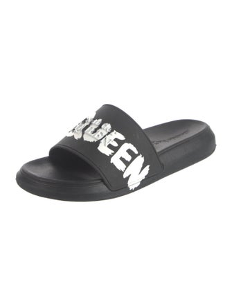 Alexander McQueen Rubber Printed Slides