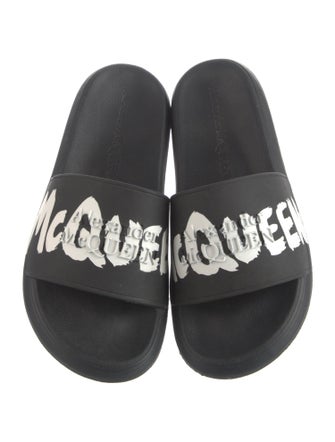 Alexander McQueen Rubber Printed Slides