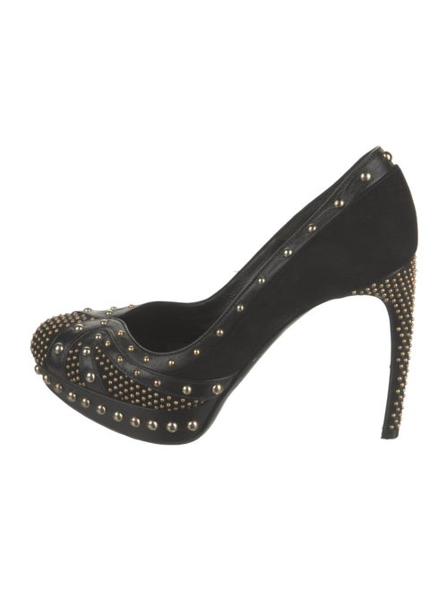Alexander McQueen Suede Studded Accents Pumps