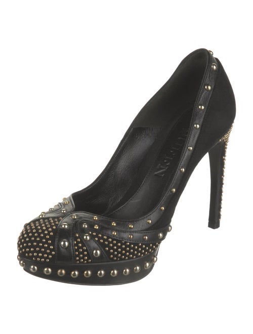 Alexander McQueen Suede Studded Accents Pumps