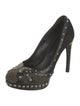 Alexander McQueen Suede Studded Accents Pumps