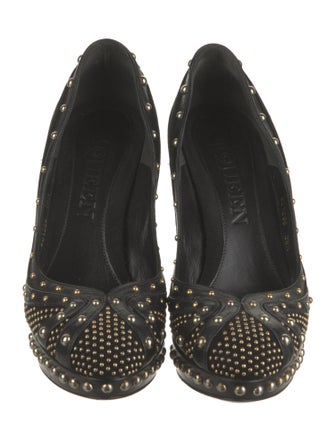 Alexander McQueen Suede Studded Accents Pumps