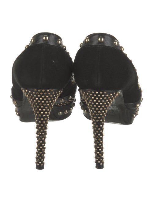 Alexander McQueen Suede Studded Accents Pumps