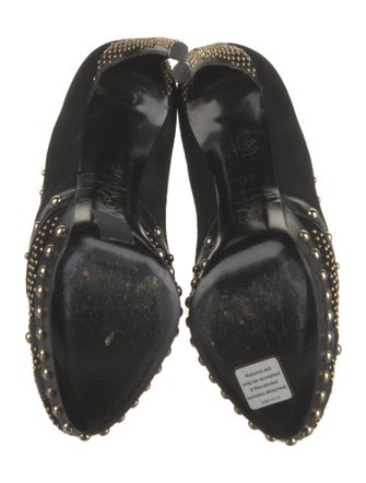 Alexander McQueen Suede Studded Accents Pumps