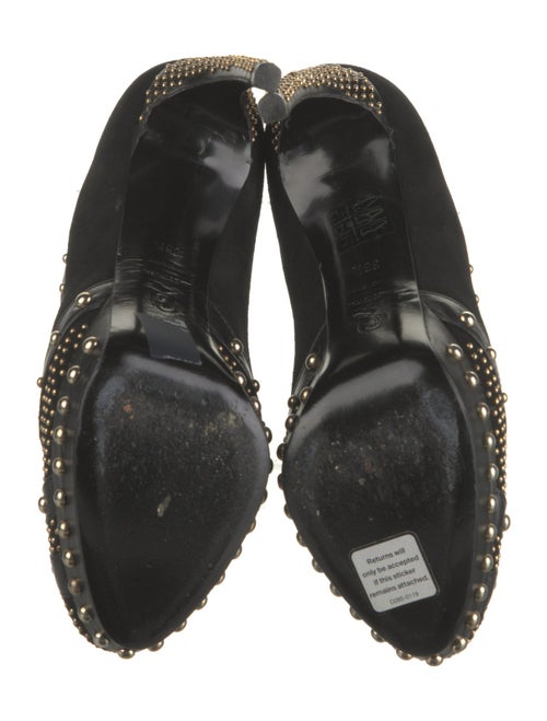 Alexander McQueen Suede Studded Accents Pumps