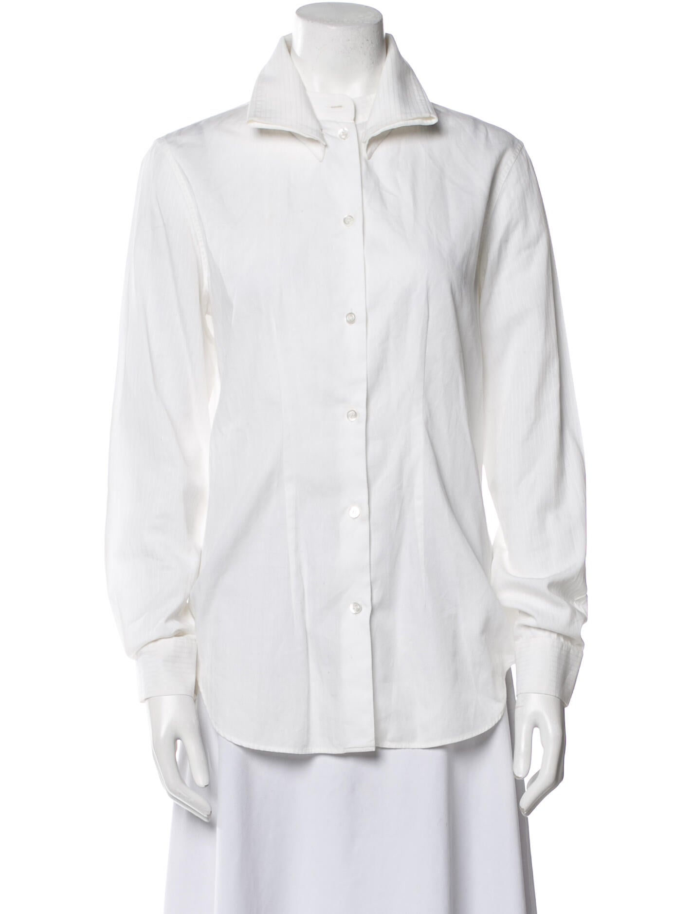 Alexander McQueen 1990's Long Sleeve Button-Up Top