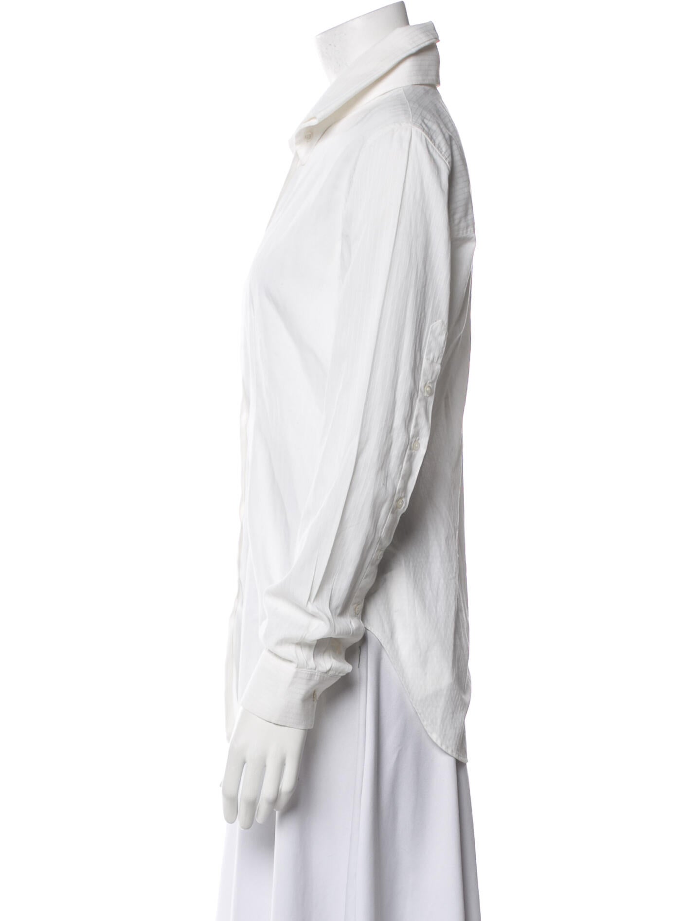 Alexander McQueen 1990's Long Sleeve Button-Up Top