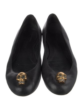 Alexander McQueen Skull Leather Flats
